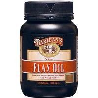 Pure Flax Oil, 100 Softgels, Barleans Organic Oils