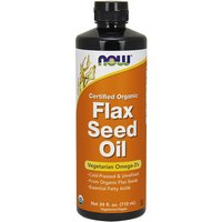 Organic Flax Seed Oil 100% Pure 24 oz from NOW Foods