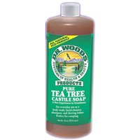 Pure Tea Tree Castile Soap, 32 oz, Dr. Woods