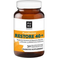 PureBiotics Restore 40+, Probiotic Supplement, 30 Delayed Release Vegetarian Capsules, Pure Essence Labs