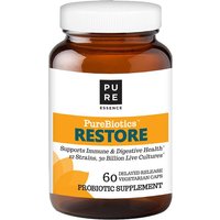 PureBiotics Restore Probiotic, Value Size, 60 Delayed Release Vegetarian Capsules, Pure Essence Labs