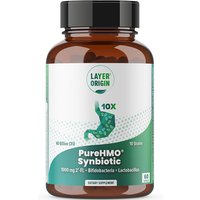 PureHMO Human Milk Oligosaccharide Synbiotic, Prebiotic & Probiotic Combo, 60 Capsules, Layer Origin Nutrition