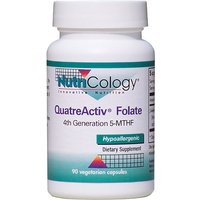 QuatreActiv Folate, 4th Generation 5-MTHF, 90 Vegetarian Capsules, NutriCology