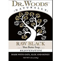 Raw Black Shea Butter Soap Bar, 5.25 oz, Dr. Woods