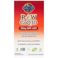 RAW CoQ10 200 mg, 60 Vegetarian Capsules, Garden of Life