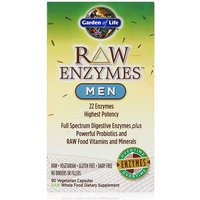 RAW Enzymes for Men, 90 Vegetarian Capsules, Garden of Life
