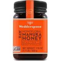 Raw Monofloral Manuka Honey KFactor 16, 500 g (17.6 oz), Wedderspoon