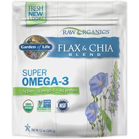 Raw Organics Flax & Chia Blend, 12 oz (340 g), Garden of Life