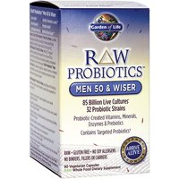 RAW Probiotics for Men 50 & Wiser, 90 Vegetarian Capsules x 3 Packs, Garden of Life