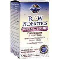 RAW Probiotics for Women 50 & Wiser, 90 Vegetarian Capsules x 3 Packs, Garden of Life