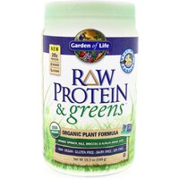 RAW Protein & Greens Organic Powder - Vanilla, 19.3 oz (548 g), Garden of Life