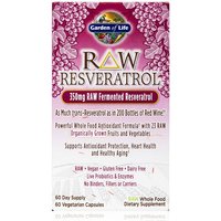 RAW Resveratrol 350 mg, 60 Vegetarian Capsules, Garden of Life