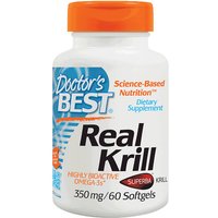 Real Krill 350 mg (Antarctic Krill Oil Complex), 60 Softgels, Doctors Best
