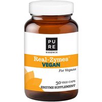 Real-Zymes Vegan, Digestive Enzymes Supplement, 30 Vegetarian Capsules, Pure Essence Labs