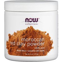 Red Clay Powder Moroccan Facial Mask, 6 oz, NOW Foods