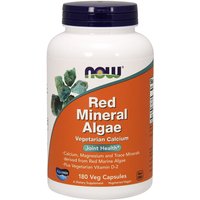 Red Mineral Algae, Vegetarian Calcium, 180 Veg Capsules, NOW Foods