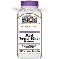Red Yeast Rice Extract 150 Vegetarian Capsules, 21st Century Health Care