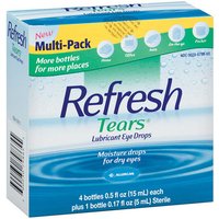 Refresh Tears Lubricant Eye Drops, 15ml x 4 Bottles plus 5ml x 1 Bottle