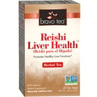 Reishi Liver Health Herbal Tea, 20 Tea Bags, Bravo Tea
