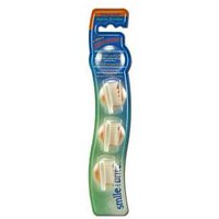 Replacement Heads, Nylon V-Wave Extra Soft, 3 heads, Smile Brite