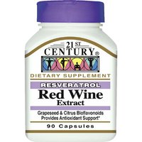 Resveratrol Red Wine Extract, 90 Capsules, 21st Century Health Care