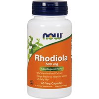 Rhodiola 500 mg, Standardized Extract, 60 Vegetarian Capsules, NOW Foods