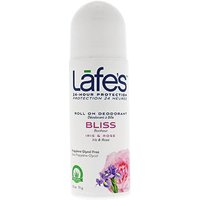 Lafes Roll On Deodorant - Bliss, 2.5 oz, Natural BodyCare