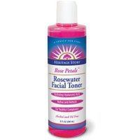 Rose Petals Rosewater Facial Toner, 8 oz, Heritage Products