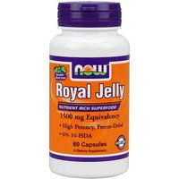 Royal Jelly 1500mg Freeze Dried 60 Caps, NOW Foods
