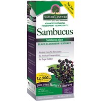 Sambucus Black Elderberry Extract Liquid - Original, 4 oz, Natures Answer