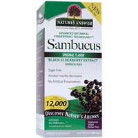 Sambucus Black Elder Berry Super Concentrated Liquid, Family Size, 16 oz, Natures Answer