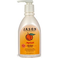 Satin Shower Body Wash Apricot 30 oz, Jason Natural