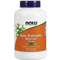 Saw Palmetto Berries 550 mg, Value Size, 250 Capsules, NOW Foods