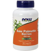 Saw Palmetto Berries 550 mg, 100 Capsules, NOW Foods