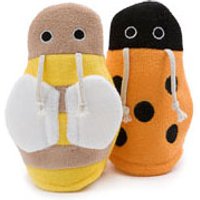Scrubby Bath Mitts, Bumble Bee, 1 pc, Little Twig