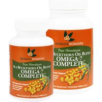 Pure Himalayan Sea Buckthorn Oil Blend, Omega-7 Complete, 120 Softgels, Seabuck Wonders