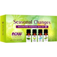 Essential Oils Kit - Seasonal Changes Balancing, 4 Bottles, NOW Foods