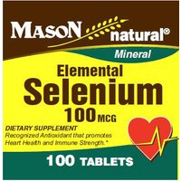 Selenium 100 mcg, 100 Tablets, Mason Natural