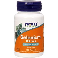 Selenium 100 mcg Yeast Free, 100 Tablets, NOW Foods