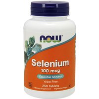 Selenium 100mcg Yeast Free Vegetarian 250 Tabs, NOW Foods