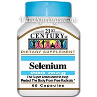 Selenium 200 mcg 60 Capsules, 21st Century Health Care