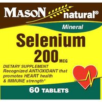 Selenium 200 mcg, 60 Tablets, Mason Natural