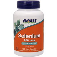 Selenium 200mcg Yeast Free 180 Caps, NOW Foods