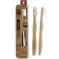 SenzaBamboo Eco-Friendly Bamboo Toothbrush, Adult Ultra Soft, SenzaCare