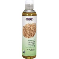 Sesame Seed Oil, Organic, 8 oz, NOW Foods