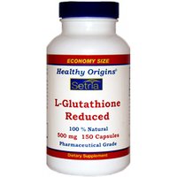Setria, L-Glutathione Reduced, 500 mg, 150 Capsules, Healthy Origins