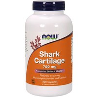 Shark Cartilage 750mg Freeze Dried, Value Size, 300 Capsules, NOW Foods