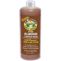 Shea Vision, Pure Almond Castile Soap with Organic Shea Butter, 16 oz, Dr. Woods