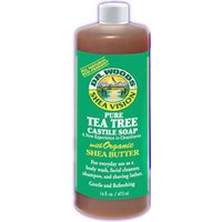 Shea Vision, Pure Tea Tree Castile Soap with Organic Shea Butter, 32 oz, Dr. Woods