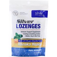 Silver Lozenges with Manuka Honey, 21 Lozenges, Silver Biotics